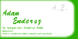 adam endersz business card