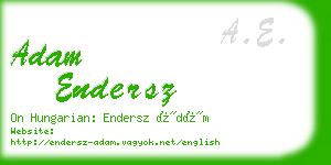 adam endersz business card